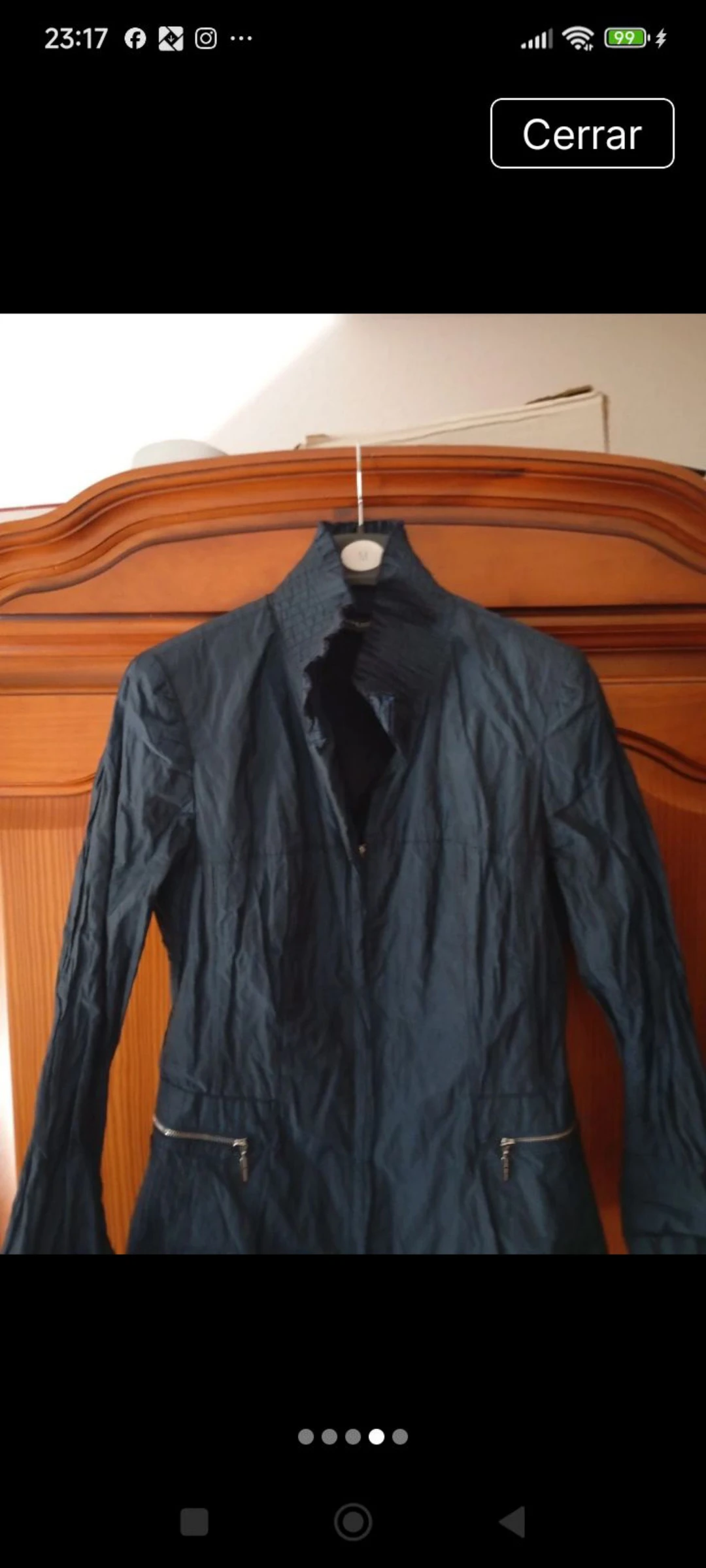 Impermeable azul  – photo 6